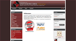 Desktop Screenshot of fanshop.synthom-records.de